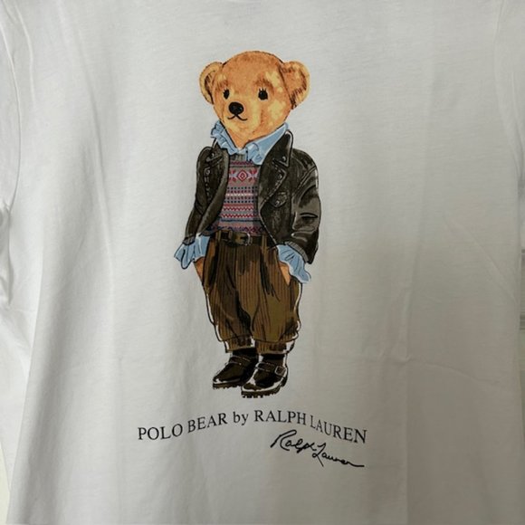 ❌️SOLD❌️ Polo Ralph Lauren Bear Printed  T-Shirt - Picture 2 of 3